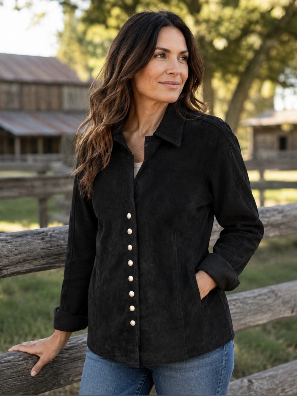 Coldwater Creek Suede Jacket Sz XL